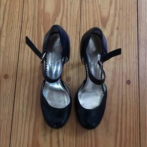 Jessica Simpson Black Strappy Heels